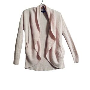 Quince Womens Mongolian Cashmere Open Cardigan Sweater Pink S